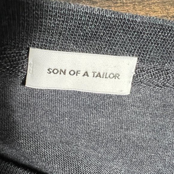 Son of a Tailor Long Sleeve Charcoal Gray Supima Cotton Shirt Men's XL - Picture 4 of 8